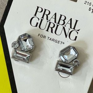 Faux diamond studs!